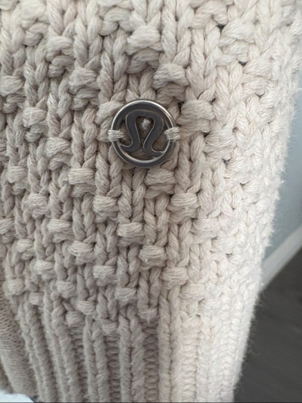 LULULEMON athletica Cotton Knit Cardigan with Logo Button - Picture 2 of 13